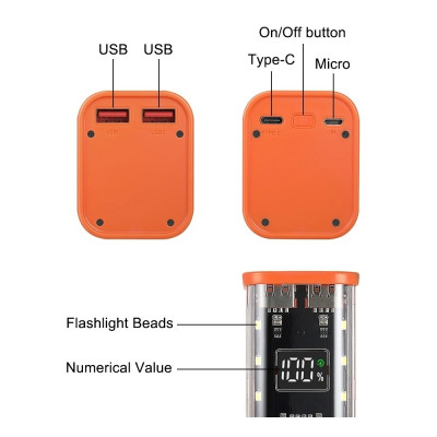 فروشگاه علی آوا19,700,000 ریالپاوربانک فست شارژ 20000mAh Transparent با خروجی USB|خانه فروشگاه علی آوا19,700,000 ریالپاوربانک فست شارژ 20000mAh Transparent با خروجی USB|خانه
